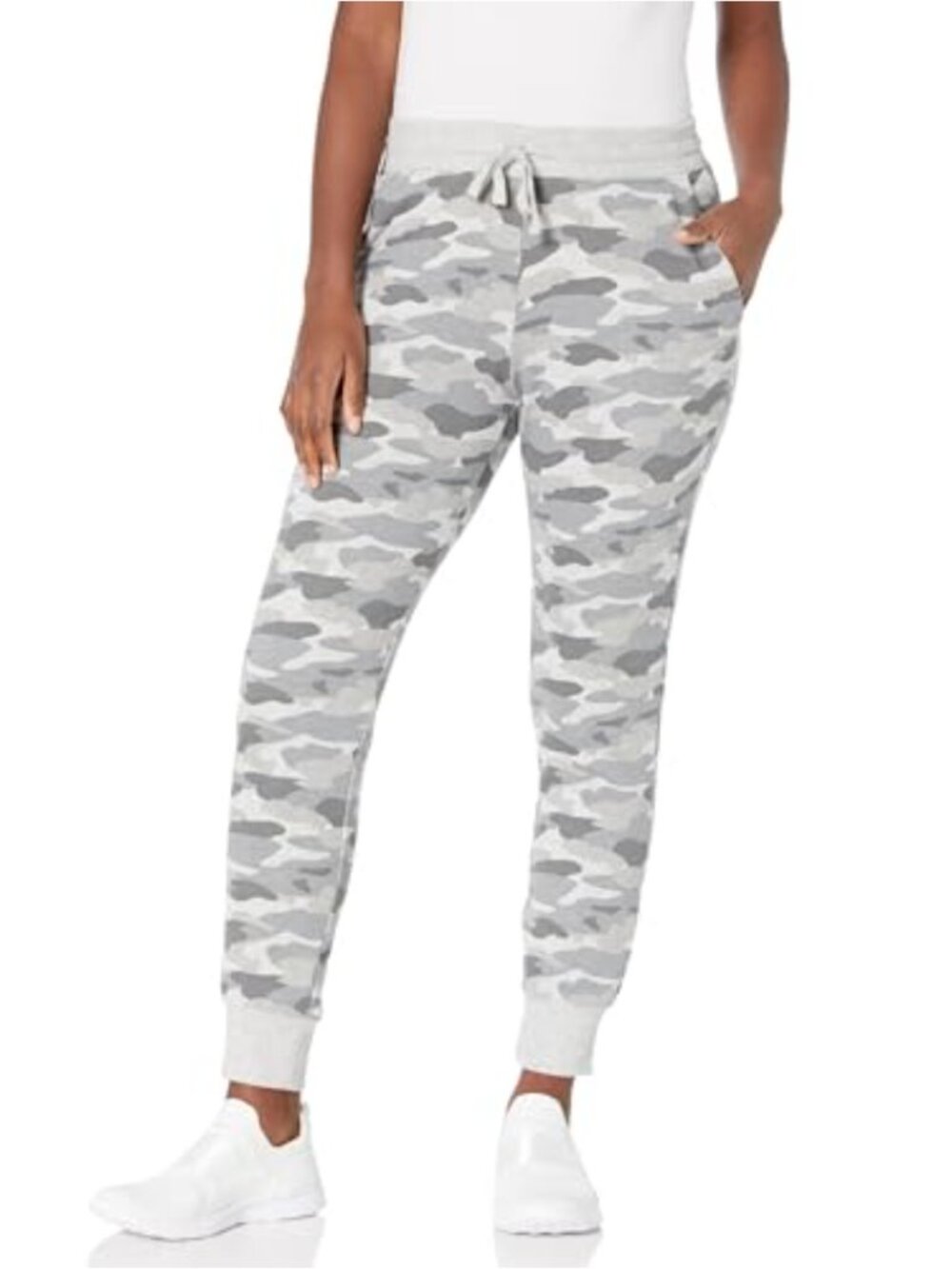 Women's Relaxed Fit French Terry Fleece Jogger Sweatpants, Mid Rise